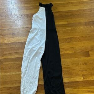 Elegant Black and White Jumpsuit